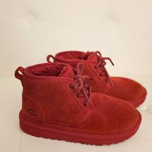 UGG Kids Cherry Red Neumel Boots / Shoes